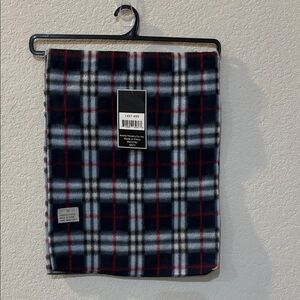 Scarf in Red, Blue and White plaid